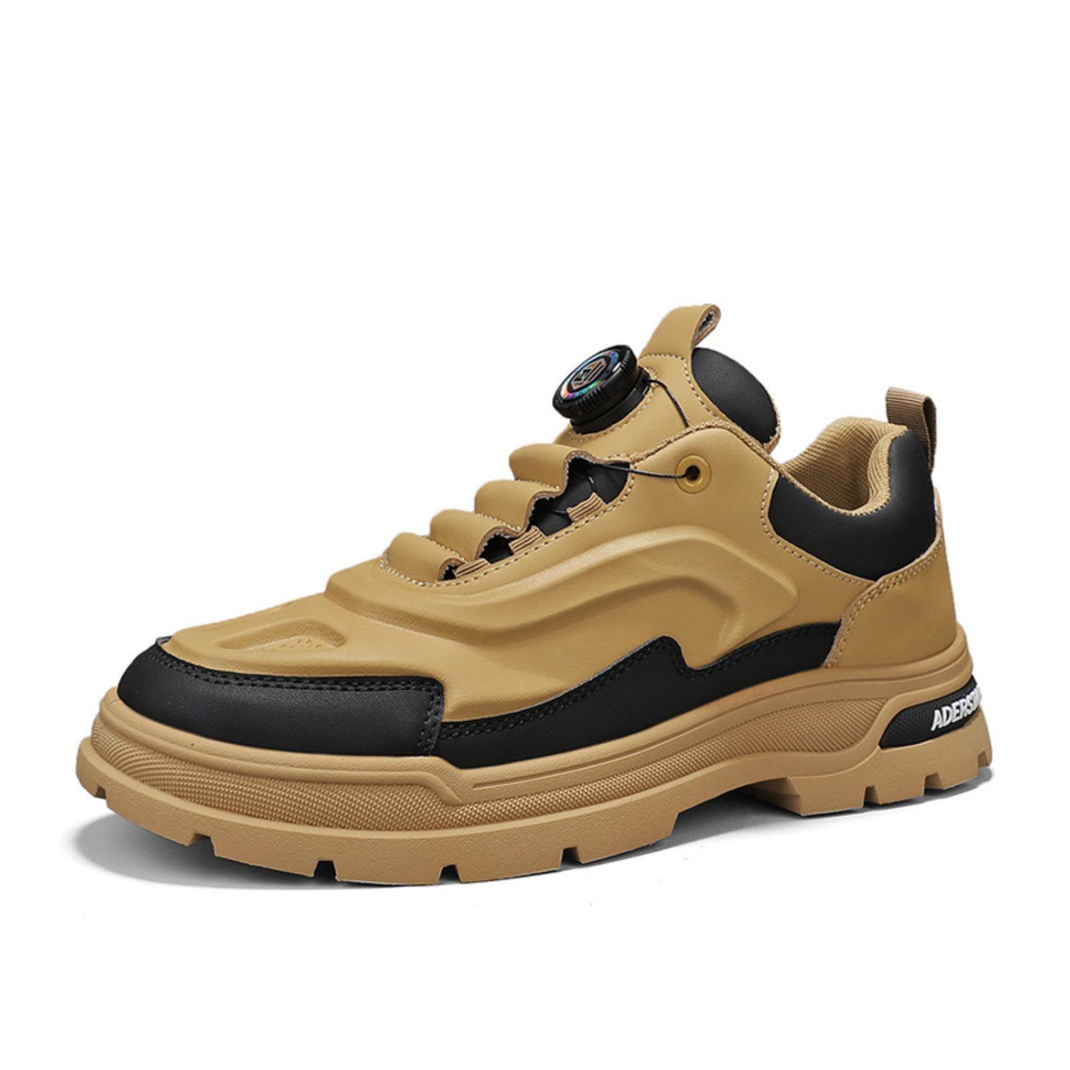 Men s shoes Spring 2025 new style fashion leather upper casual sports rotating button soft sole work boot trendy shoes 39
Men s shoes Spring 2025 new style fashion leather upper casual sports rotating button soft sole work boot trendy shoes 39