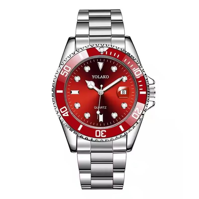 YOLAKO Men s Watch Fashion Trend Business Watch Stainless Steel Strap Quartz Watch Watch Clock Gift червоний
YOLAKO Men s Watch Fashion Trend Business Watch Stainless Steel Strap Quartz Watch Watch Clock Gift червоний