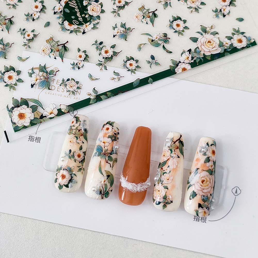 Accessories Rose Nail Decals Nail Art Decorations Camellia Nail Stickers Flowers Nail Stickers C1
Accessories Rose Nail Decals Nail Art Decorations Camellia Nail Stickers Flowers Nail Stickers C1