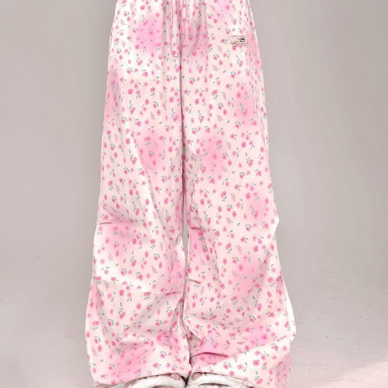 Dopamine Loose Wide-Leg Pants for Women, Floral Sports Casual Pants, Summer High-Waisted Drapey Straight-Leg Elastic Waist Yamamoto Pants Pink Floral - Fresh & Delicate S
Dopamine Loose Wide-Leg Pants for Women, Floral Sports Casual Pants, Summer High-Waisted Drapey Straight-Leg Elastic Waist Yamamoto Pants Pink Floral - Fresh & Delicate S
