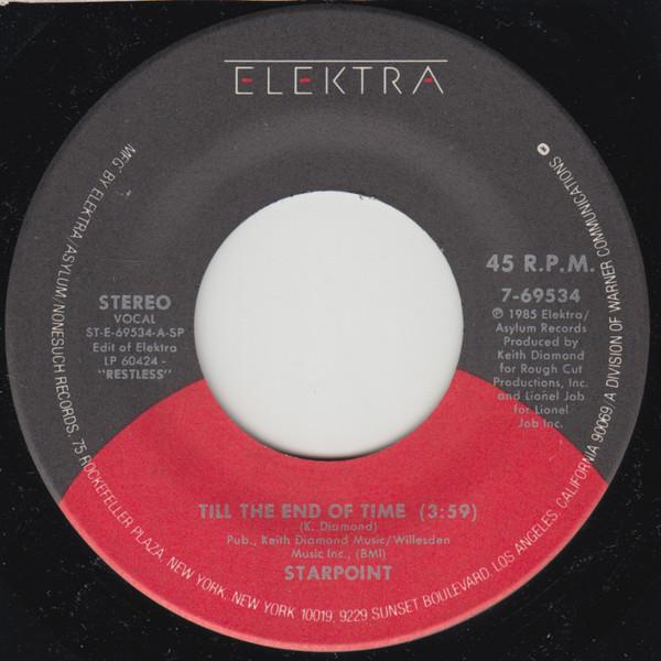7inch Record STARPOINT - Till The End Of Time / What You Bee 769534 Elektra 1985 Canada Soul/Funk Used
7inch Record STARPOINT - Till The End Of Time / What You Bee 769534 Elektra 1985 Canada Soul/Funk Used