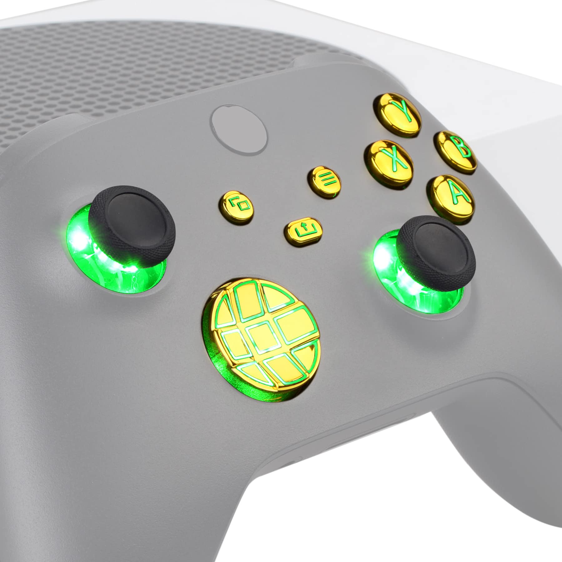 eXtremeRate Luminous Thumbstick Start Back Share Compatible with Xbox Series Classic Symbol Button DTF LED Kit Compatible with Xbox Core Controller
eXtremeRate Luminous Thumbstick Start Back Share Compatible with Xbox Series Classic Symbol Button DTF LED Kit Compatible with Xbox Core Controller