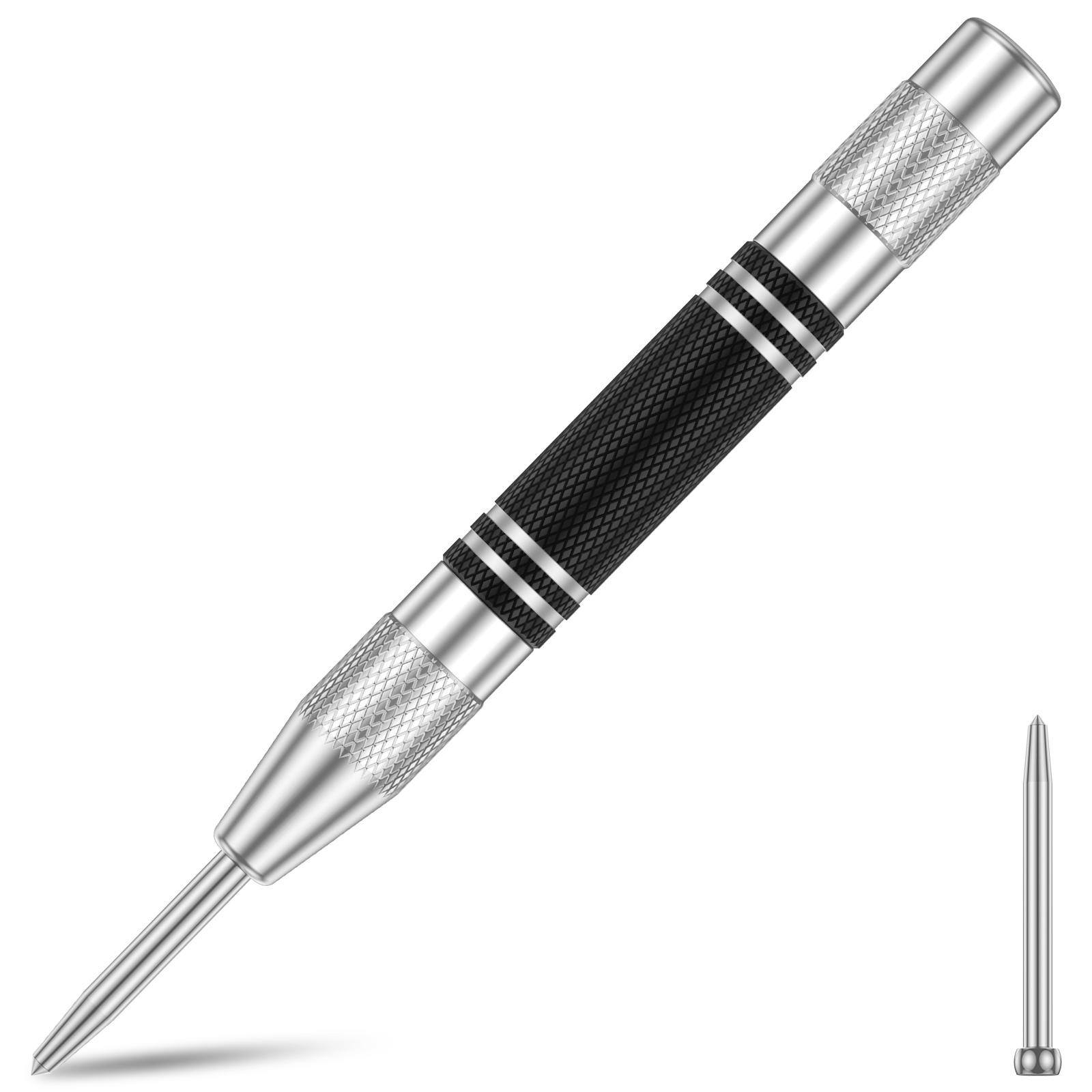 Auto Center Puncher Hole Marker Wood Metal Steel Spring Load Kerner Drill Locator Heavy Duty Punch Carpentry Automatic Hand Tool
Auto Center Puncher Hole Marker Wood Metal Steel Spring Load Kerner Drill Locator Heavy Duty Punch Carpentry Automatic Hand Tool