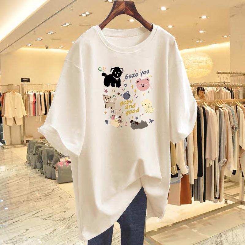 Japanese foreign style age-reducing cartoon pure cotton printed short-sleeved t-shirt women s summer new versatile loose casual tops and clothing S
Japanese foreign style age-reducing cartoon pure cotton printed short-sleeved t-shirt women s summer new versatile loose casual tops and clothing S