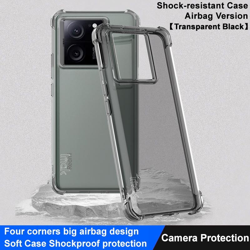 IMAK For Xiaomi 13T/13T Pro Airbag Corner Drop Protection Phone Case Transparent TPU Cover Transparent Black
IMAK For Xiaomi 13T/13T Pro Airbag Corner Drop Protection Phone Case Transparent TPU Cover Transparent Black
