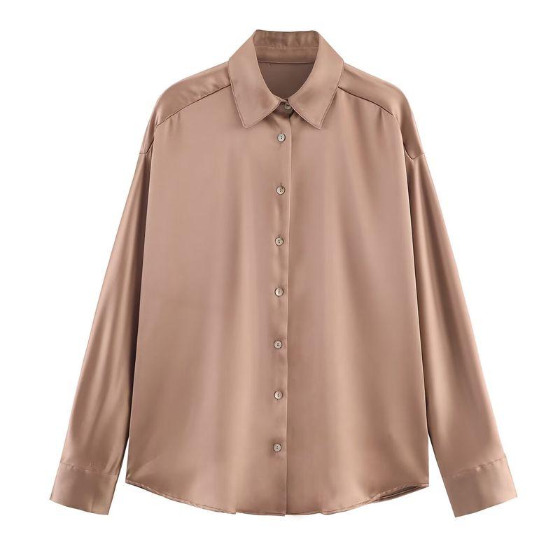 Za Export New Arrival Women s Clothing ZR Fashion Style Fashionable All-Match Silk Satin Texture Drop-Shoulder Long-Sleeve Shirt 7969252 Picture Color L
Za Export New Arrival Women s Clothing ZR Fashion Style Fashionable All-Match Silk Satin Texture Drop-Shoulder Long-Sleeve Shirt 7969252 Picture Color L