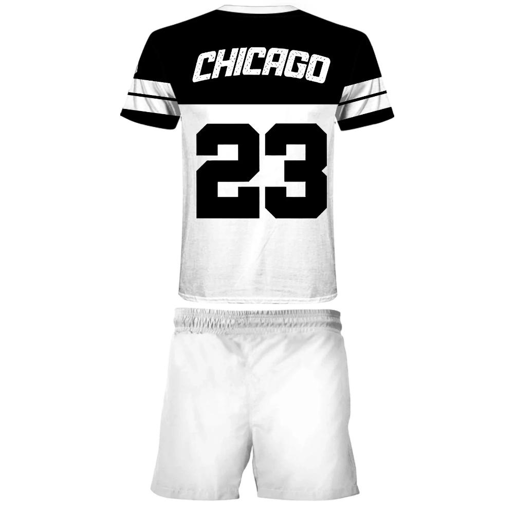 Summer 3D Printing Suit No.23 Pattern Breathable T Shirt Shorts Set Street Fashion T-shirt Set S
Summer 3D Printing Suit No.23 Pattern Breathable T Shirt Shorts Set Street Fashion T-shirt Set S