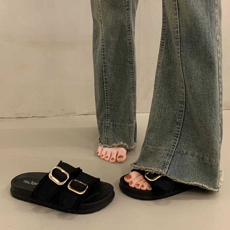 Small platform sandals women s summer wear advanced sense 2025 new French style with skirt going out flat slippers 40 чёрный
Small platform sandals women s summer wear advanced sense 2025 new French style with skirt going out flat slippers 40 чёрный