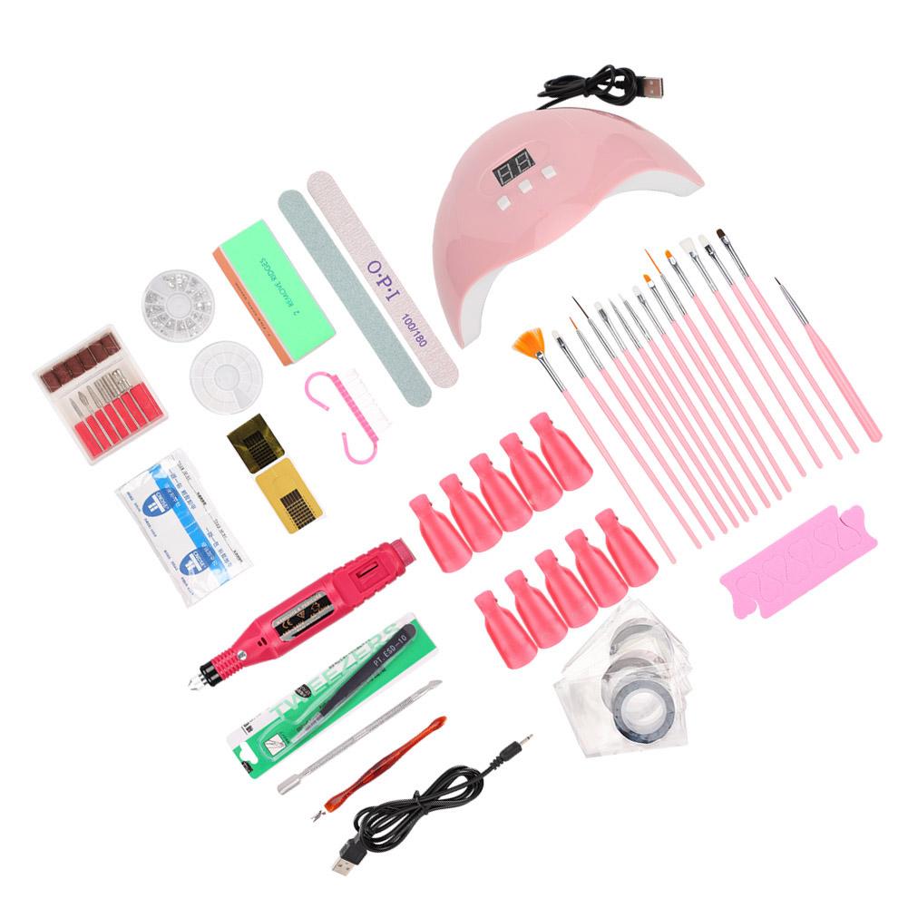 Nail Art Tool Kit 54W Manicure Light Nail Drill Soak Off Clip Polishing Block Nail FileSet
Nail Art Tool Kit 54W Manicure Light Nail Drill Soak Off Clip Polishing Block Nail FileSet