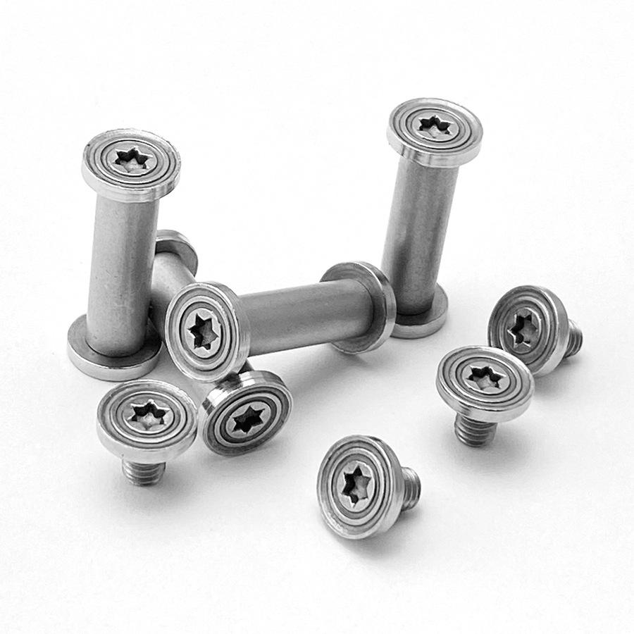 4sets T8 Plum Blossom Head M3.5 Screw for Knife Handle Nail Modified 416 Stainless Steel Knife Embryo Making Accessories 6MM, size 6
4sets T8 Plum Blossom Head M3.5 Screw for Knife Handle Nail Modified 416 Stainless Steel Knife Embryo Making Accessories 6MM, size 6