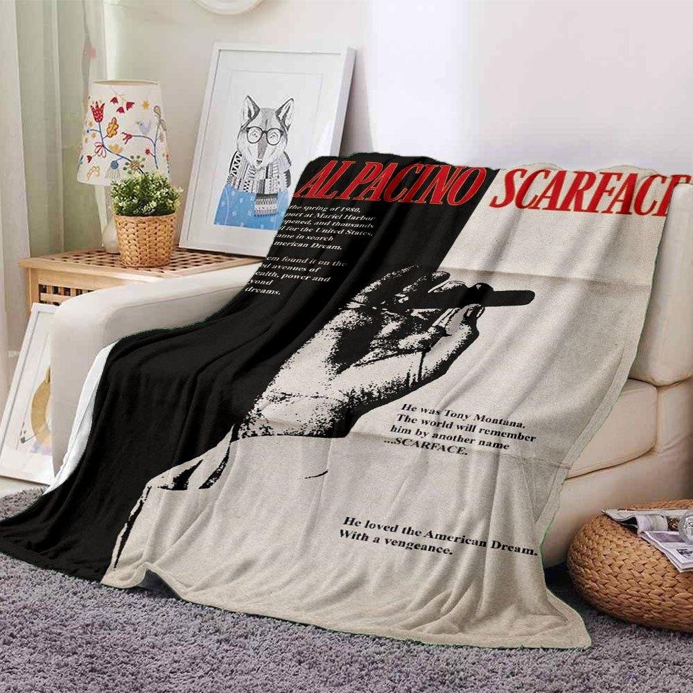 1pc Scarface-Inspired Flannel Blanket - Soft Cozy All-Season Throw for Bedroom, Sofa, Camping, Travel - Perfect Gift for Movie FansB87 80cmx120cm(31inx47in)
1pc Scarface-Inspired Flannel Blanket - Soft Cozy All-Season Throw for Bedroom, Sofa, Camping, Travel - Perfect Gift for Movie FansB87 80cmx120cm(31inx47in)