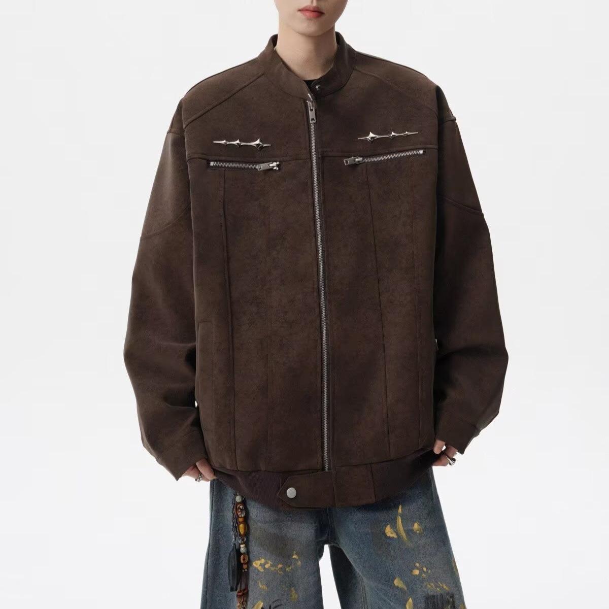 2025 Autumn/Winter Japanese Retro Double-Layer Patchwork Leather Jacket M
2025 Autumn/Winter Japanese Retro Double-Layer Patchwork Leather Jacket M