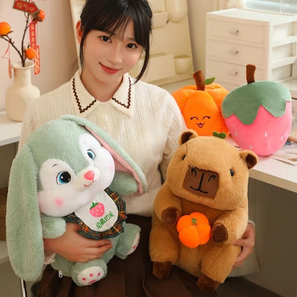 Capybara Reversible Capybara Toy Stuffed Animal Transform Capybara Kids Toy 25cm-Rabbit Strawberry
Capybara Reversible Capybara Toy Stuffed Animal Transform Capybara Kids Toy 25cm-Rabbit Strawberry