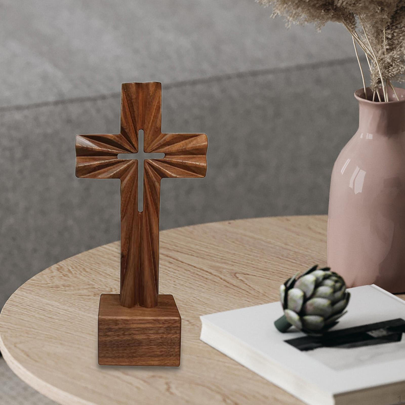 Деревянная статуэтка креста, настольное украшение, декоративное распятие, религиозный подарок для прихожей
Деревянная статуэтка креста, настольное украшение, декоративное распятие, религиозный подарок для прихожей