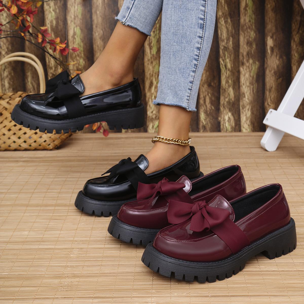 Large size platform bow loafers women s 2024 autumn new fashion outer wear British style small leather shoes 35 бордовый
Large size platform bow loafers women s 2024 autumn new fashion outer wear British style small leather shoes 35 бордовый