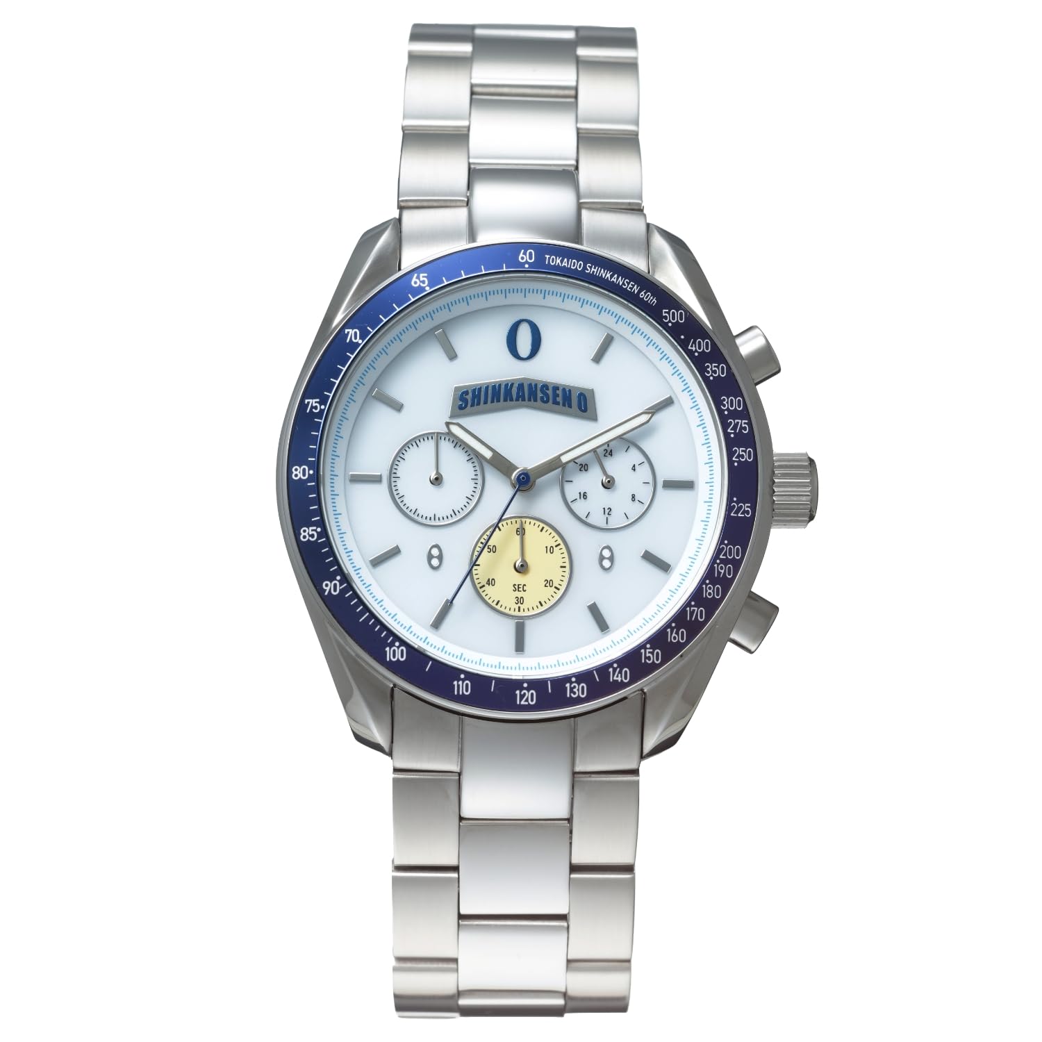 Tokaido Shinkansen 60th Anniversary Radio Solar Chronograph Wristwatch Tokai (JR Approved) срібний
Tokaido Shinkansen 60th Anniversary Radio Solar Chronograph Wristwatch Tokai (JR Approved) срібний