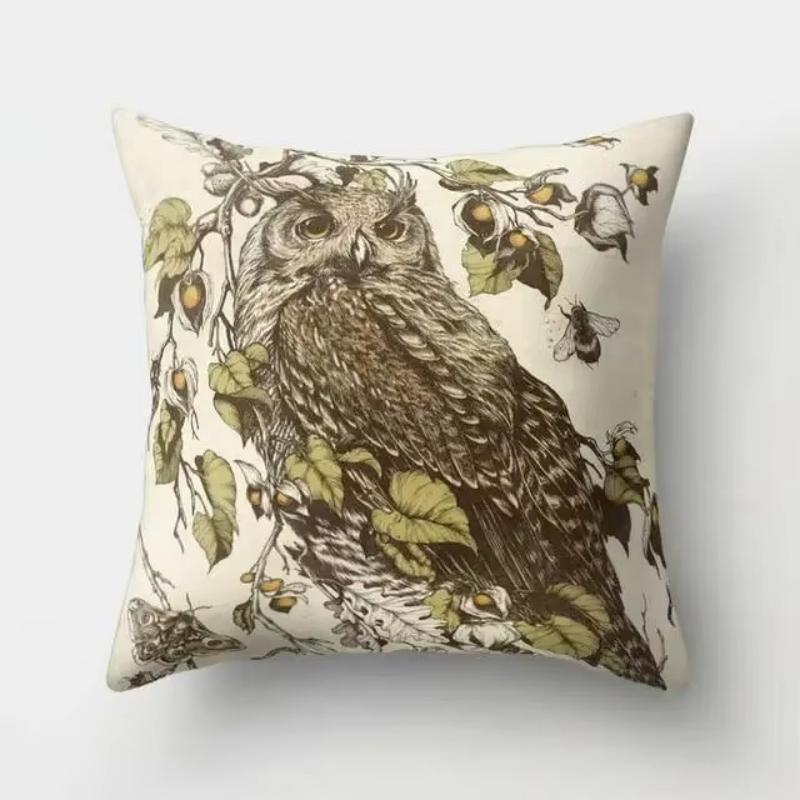 Owl Print Pillow Case Nature Lover Small Gift with Polyester Design for Friends Present 45cmx45cm
Owl Print Pillow Case Nature Lover Small Gift with Polyester Design for Friends Present 45cmx45cm