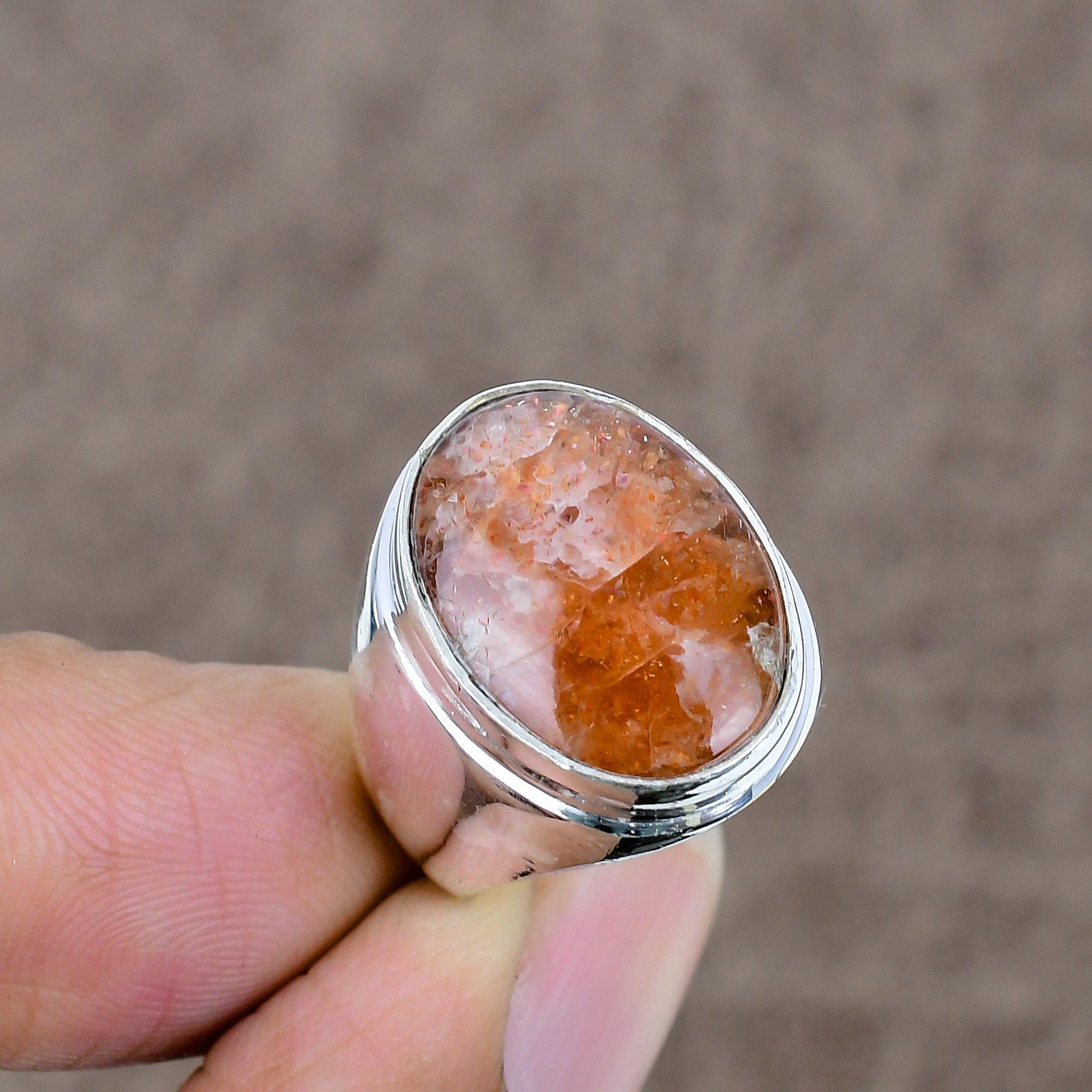 Sunstone Genstone Handmade 925 Sterling Silver Jewelry Ring Size 7 KKG-515
Sunstone Genstone Handmade 925 Sterling Silver Jewelry Ring Size 7 KKG-515