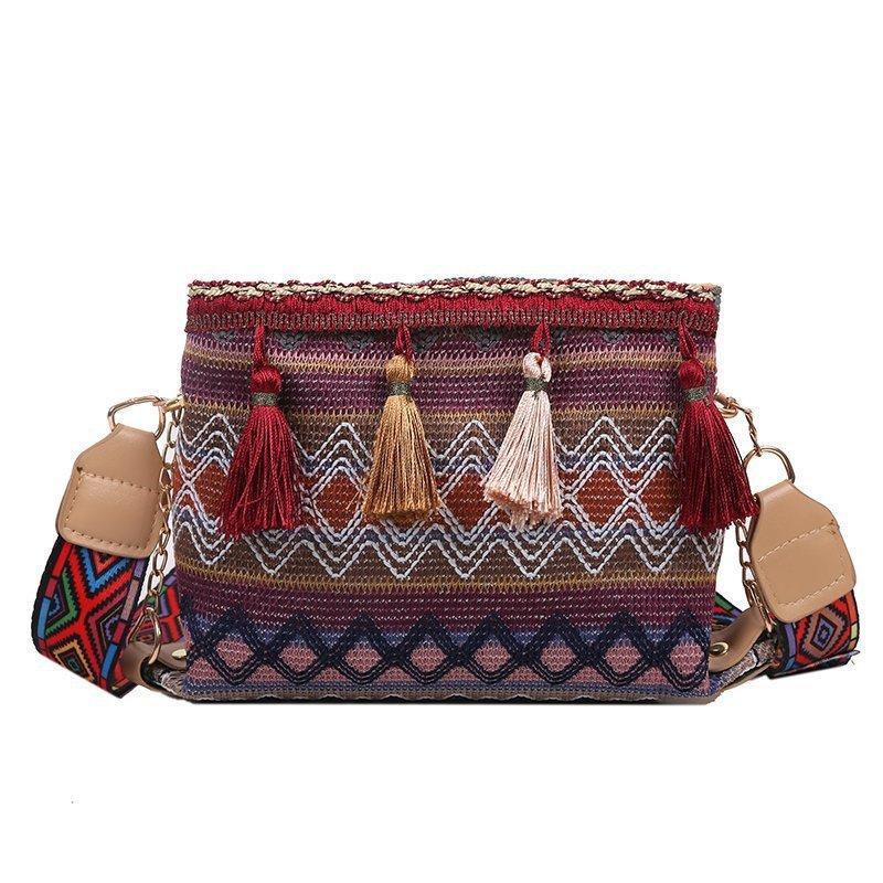 Ethnic style small bag 2026 new Korean fashion messenger bag wide shoulder strap fringed bag women ins shoulder bag women червоний
Ethnic style small bag 2026 new Korean fashion messenger bag wide shoulder strap fringed bag women ins shoulder bag women червоний