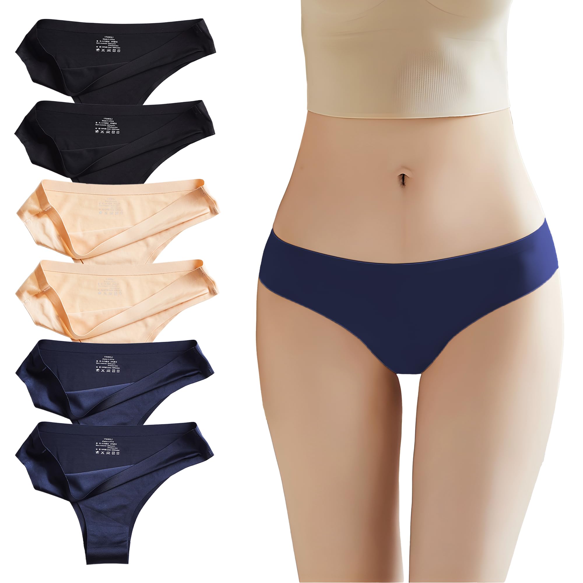 CM Tech Трусики бразильской посадки Милое бикини Мягкие как хлопок Удобные Женские (6 упаковок) Бесшовное, Спинка-Т, Дышащее, Эластичное, На ощупь,
CM Tech Трусики бразильской посадки Милое бикини Мягкие как хлопок Удобные Женские (6 упаковок) Бесшовное, Спинка-Т, Дышащее, Эластичное, На ощупь,