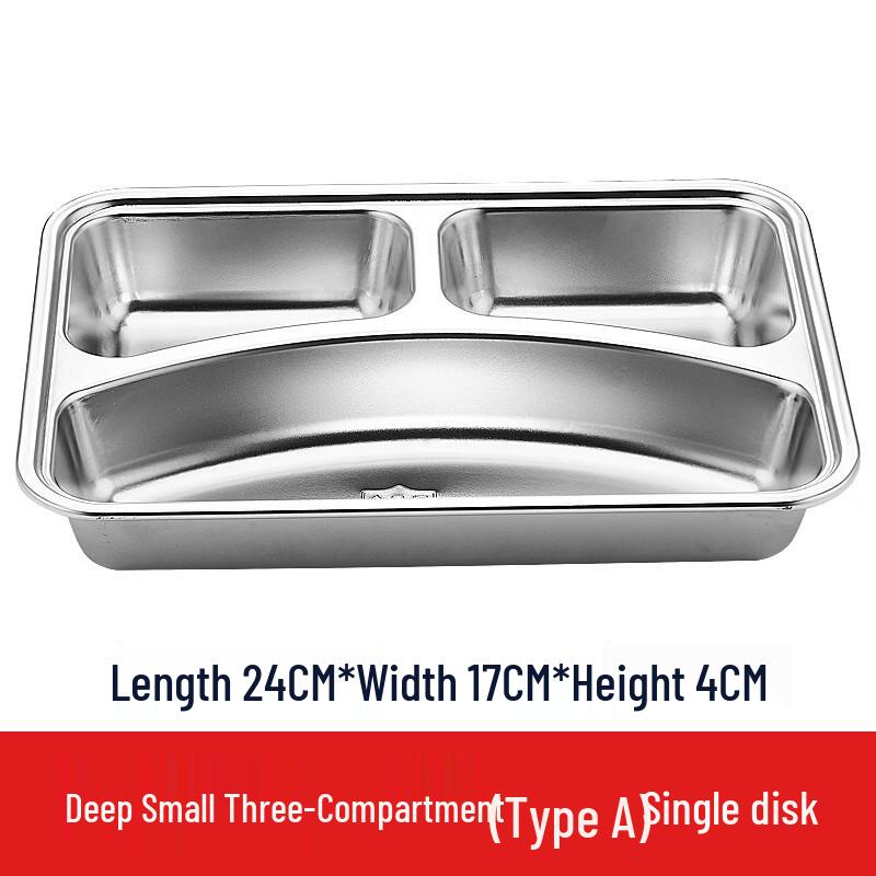 Ruhan 304 Stainless Steel Small Deep 3-Compartment Lunch Plates
Ruhan 304 Stainless Steel Small Deep 3-Compartment Lunch Plates