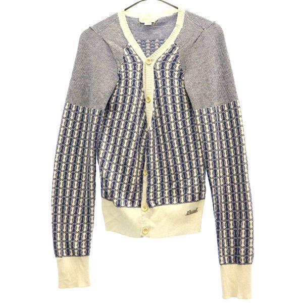 DIESEL Overall handle Long sleeve knit cardigan S Blue x white Women Used
DIESEL Overall handle Long sleeve knit cardigan S Blue x white Women Used