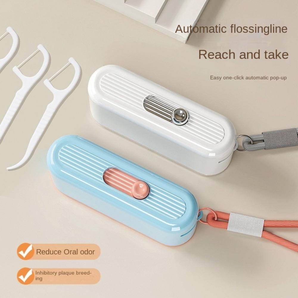 with 10Pcs Floss Automatic Ejectable Floss Dispenser Oral Care Floss Storage Box Travel синій
with 10Pcs Floss Automatic Ejectable Floss Dispenser Oral Care Floss Storage Box Travel синій