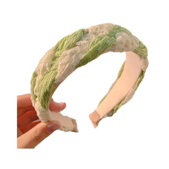 Wide-brimmed Headband Organza Satin Twist Design High Volume Women Hair Hoop Face Shaping Hair Accessory зелений
Wide-brimmed Headband Organza Satin Twist Design High Volume Women Hair Hoop Face Shaping Hair Accessory зелений