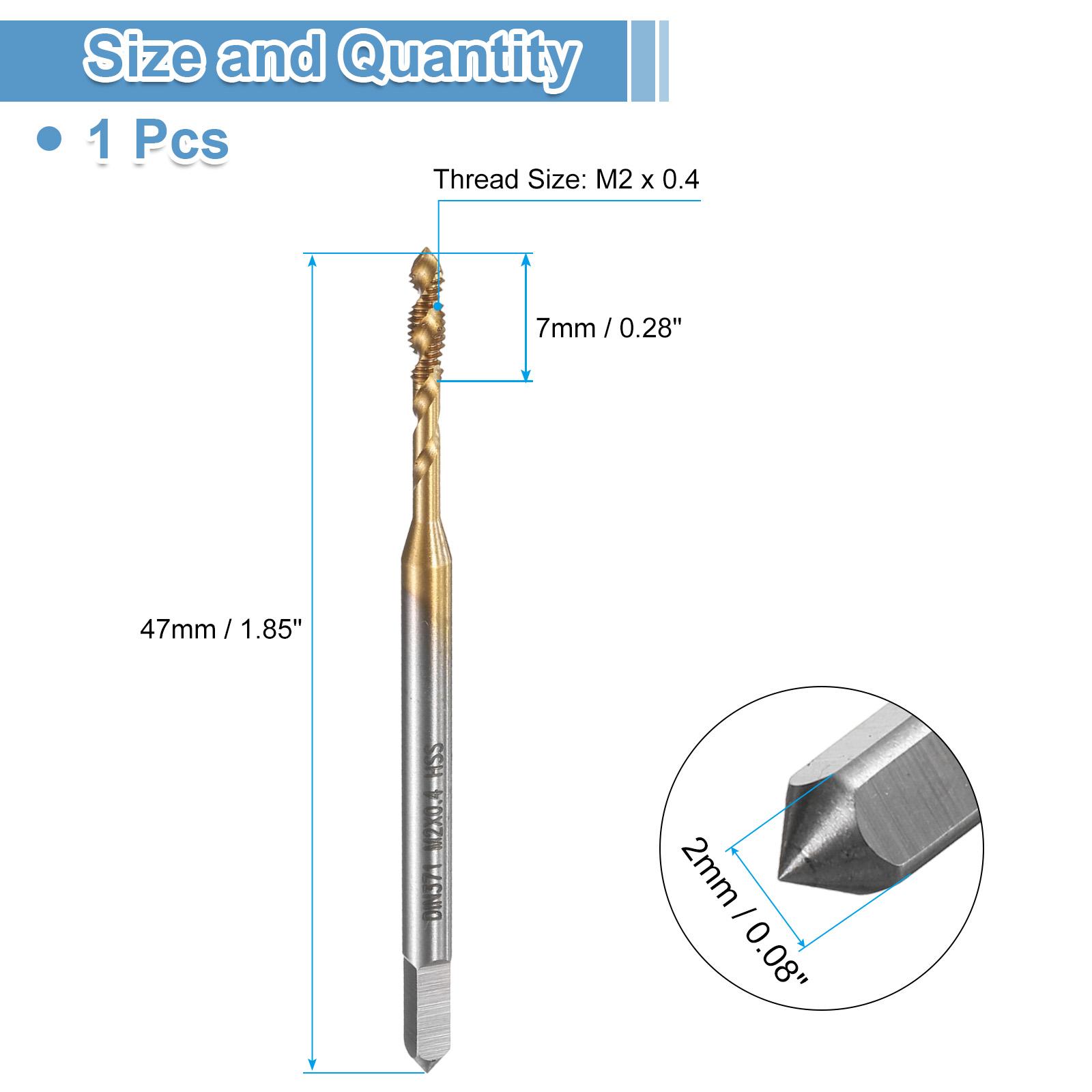 Spiral Flute Thread Tap M2 M3 M4 M5 M6 Metric Machine Taps HSS Titanium Nitride
Spiral Flute Thread Tap M2 M3 M4 M5 M6 Metric Machine Taps HSS Titanium Nitride
