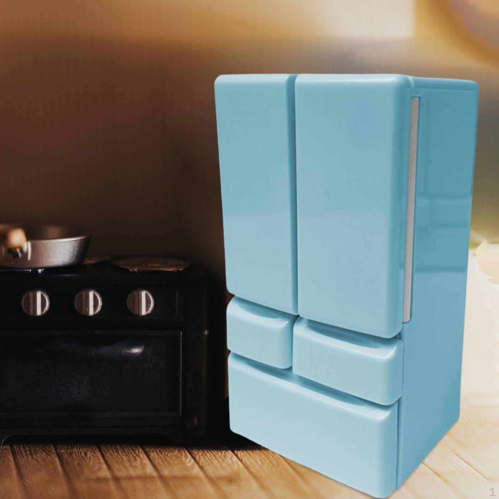 Кукольный мини-холодильник, мебель 1/12 масштаба, двойная дверь для кухни синий
Кукольный мини-холодильник, мебель 1/12 масштаба, двойная дверь для кухни синий