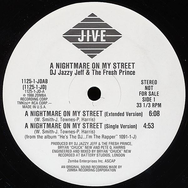 12inch Record DJ JAZZY JEFF & THE FRESH PRINCE - A Nightmare On My Street 11251JDAB Jive 1988 US Rap & Hip-Hop/R&B Used
12inch Record DJ JAZZY JEFF & THE FRESH PRINCE - A Nightmare On My Street 11251JDAB Jive 1988 US Rap & Hip-Hop/R&B Used
