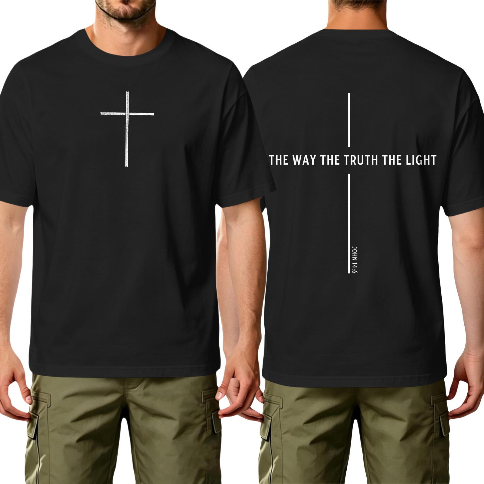 Men s Casual Short Sleeve T-Shirt with Cross Print Crew Neck Relaxed Fit Lightweight Cotton Fabric Comfortable Everyday Wear S чёрный
Men s Casual Short Sleeve T-Shirt with Cross Print Crew Neck Relaxed Fit Lightweight Cotton Fabric Comfortable Everyday Wear S чёрный