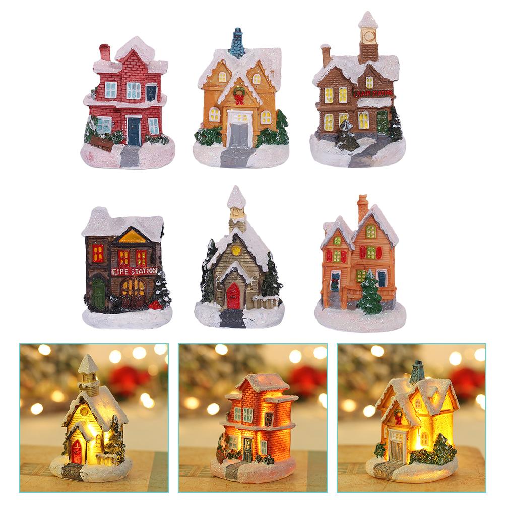 Рождественский снежный домик, украшение, деревенские домики, смоляные крошечные миниатюрные микроукрашения, светящиеся, рождественские XXL
Рождественский снежный домик, украшение, деревенские домики, смоляные крошечные миниатюрные микроукрашения, светящиеся, рождественские XXL