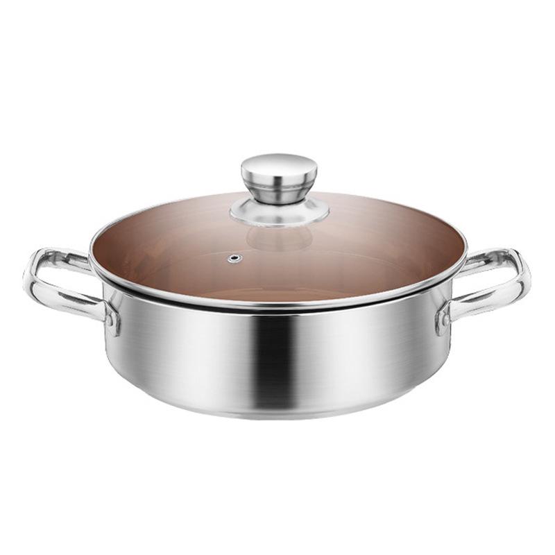 Thickened Stainless Steel Stockpot for Induction & Ceramic Cookers 2.1-3L
Thickened Stainless Steel Stockpot for Induction & Ceramic Cookers 2.1-3L