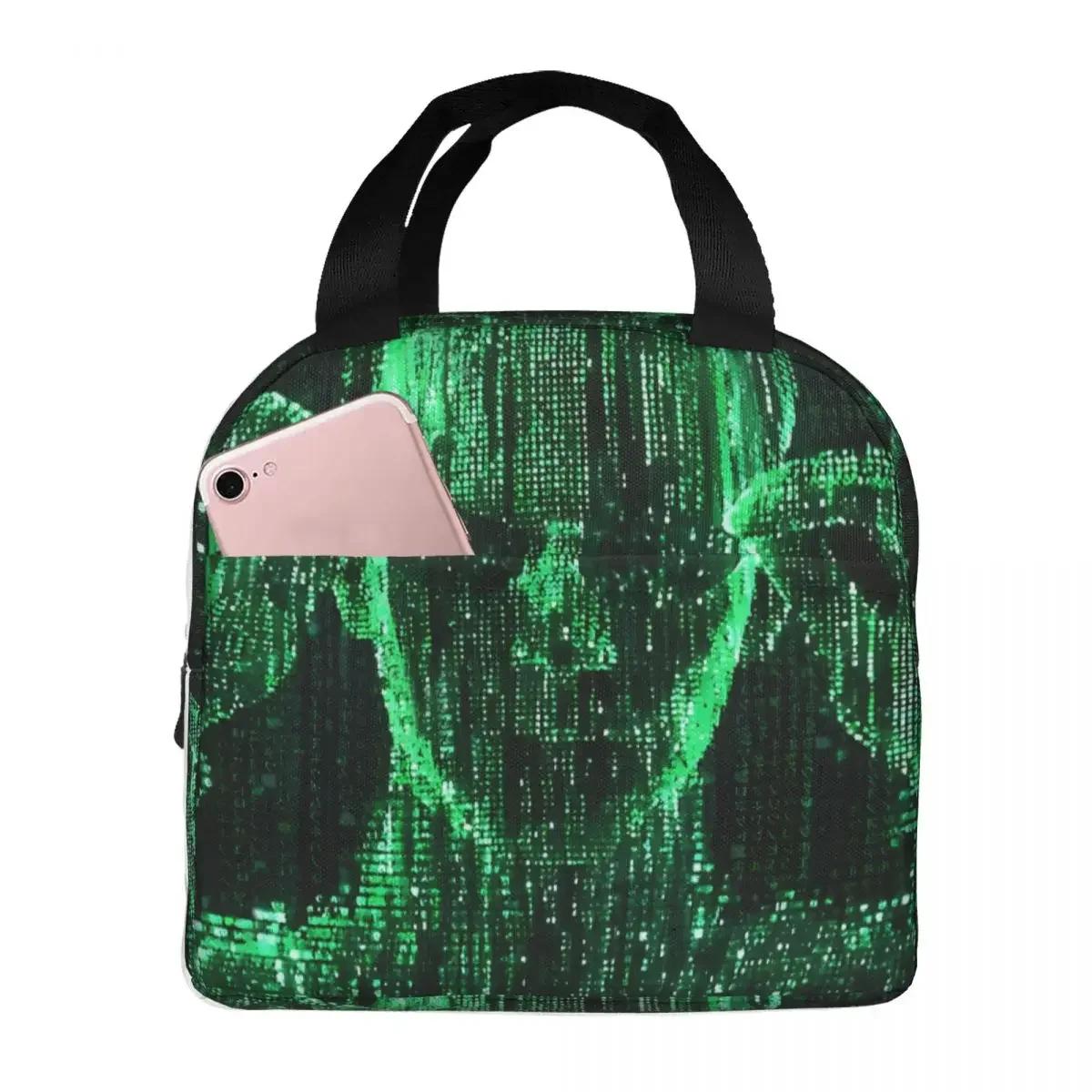 Green Pattern Cooler Lunch Box Movie The Matrix Mountaineering Thermal Insulation Portable Food Bag 22x20x13CM белый
Green Pattern Cooler Lunch Box Movie The Matrix Mountaineering Thermal Insulation Portable Food Bag 22x20x13CM белый
