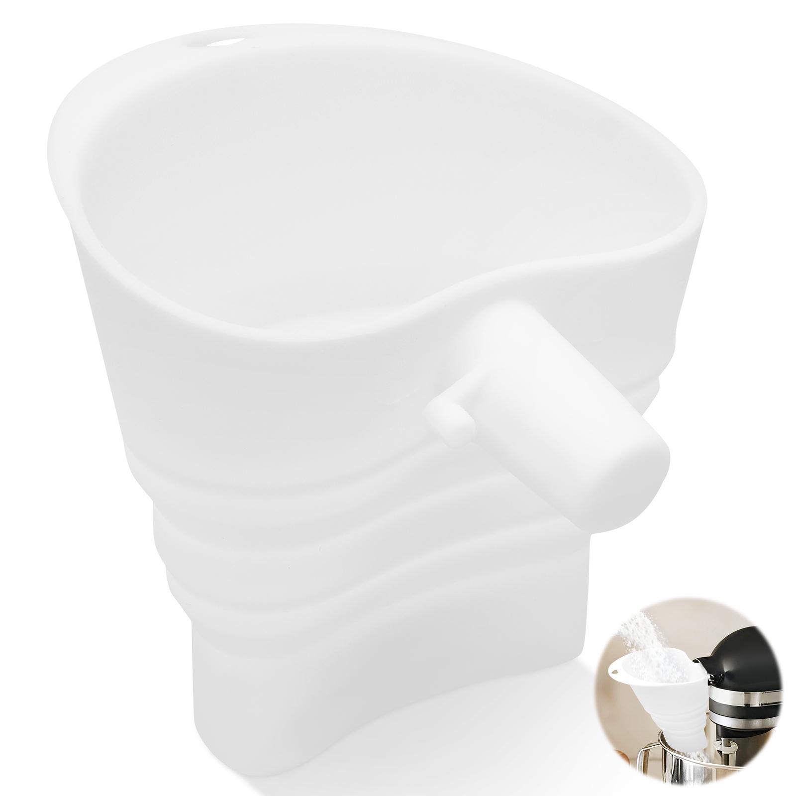 1/2 Pcs Silicone Flour Funnel Tilt Head Stand Mixer Powder Funnel Foldable Flour Funnels for 4.5–5 Qt Baking Kitchen Accessories
1/2 Pcs Silicone Flour Funnel Tilt Head Stand Mixer Powder Funnel Foldable Flour Funnels for 4.5–5 Qt Baking Kitchen Accessories