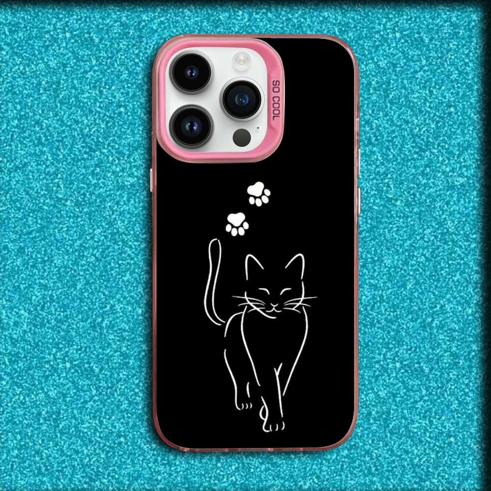 Line Black Cat Phone Case For iPhone 16,15,14,13,12,11,Mini,Pro,MAX Pink Matte Silicone Cover iPhone14pro
Line Black Cat Phone Case For iPhone 16,15,14,13,12,11,Mini,Pro,MAX Pink Matte Silicone Cover iPhone14pro