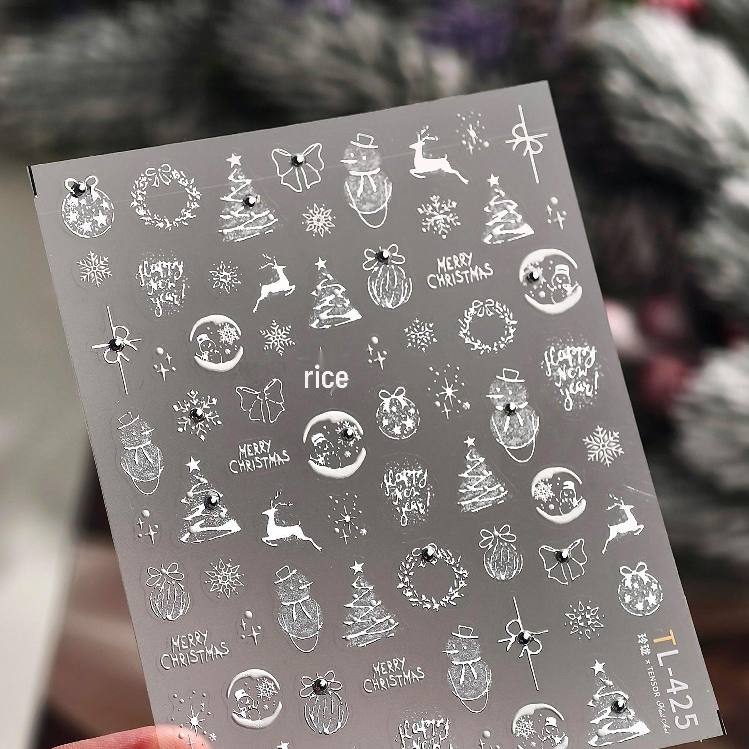 Золотые олени и снеговики желе рождественские наклейки для ногтей - Роскошный стиль TL412
Золотые олени и снеговики желе рождественские наклейки для ногтей - Роскошный стиль TL412