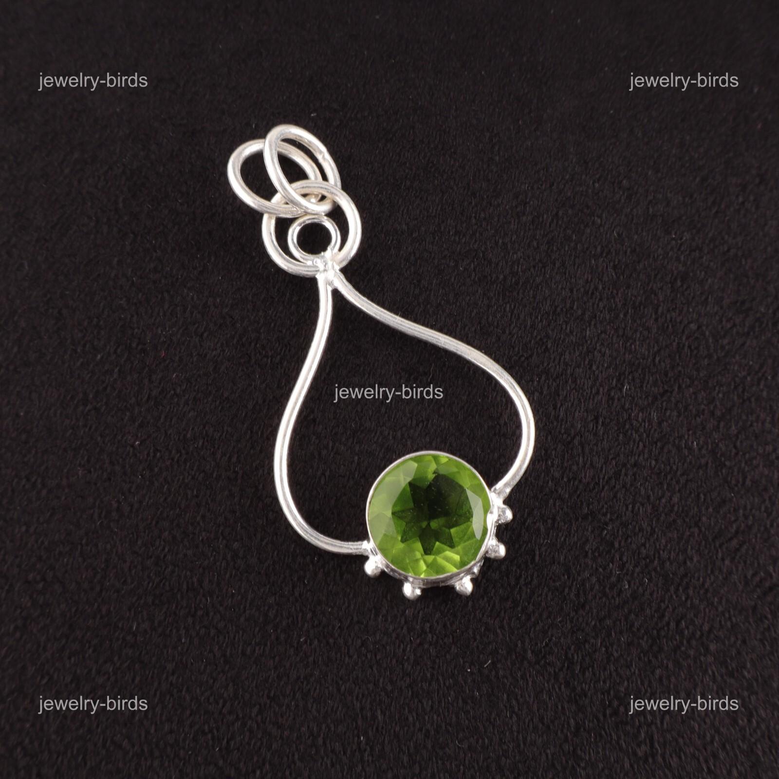 Round August Birth Peridot Stone Sterling Silver Mother Gift New Pendant Jewelry PP-40-3
Round August Birth Peridot Stone Sterling Silver Mother Gift New Pendant Jewelry PP-40-3