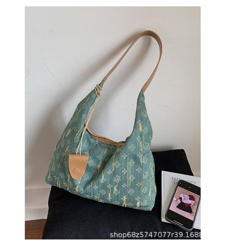 2025 Новая джинсовая сумка в ленивом стиле Женская сумка Большой вместимости Подмышечная сумка через плечо Премиальная сумка-тоут для поездок на работу зелёный
2025 Новая джинсовая сумка в ленивом стиле Женская сумка Большой вместимости Подмышечная сумка через плечо Премиальная сумка-тоут для поездок на работу зелёный