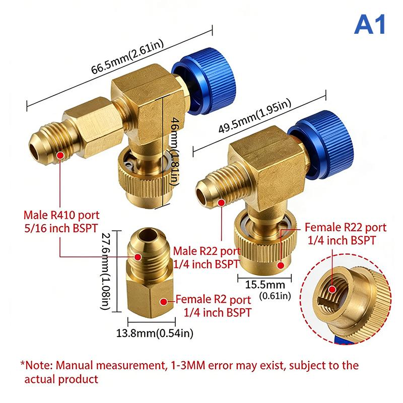 1Pcs R22 R410 Air Conditioning Refrigerant- Safety Valve Adapter For R22 R410 Refrigeration Charging Safety Liquid Adapter
1Pcs R22 R410 Air Conditioning Refrigerant- Safety Valve Adapter For R22 R410 Refrigeration Charging Safety Liquid Adapter