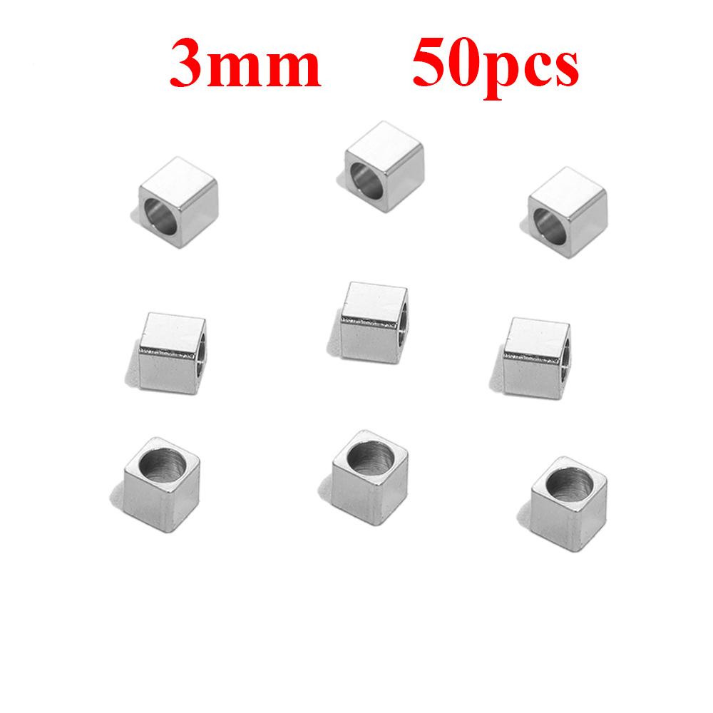 20/50Pcs 3mm 4mm 5mm Stainless Steel Cube Spacer Beads Square Loose Beads for DIY Bracelet Jewelry Making Necklace Supplies
20/50Pcs 3mm 4mm 5mm Stainless Steel Cube Spacer Beads Square Loose Beads for DIY Bracelet Jewelry Making Necklace Supplies