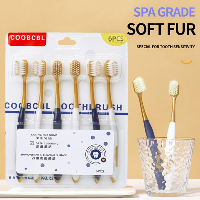 6pcs Toothbrush, Adult Household Wide Head Soft Hair Toothbrush, For Teeth Deep Cleaning
6pcs Toothbrush, Adult Household Wide Head Soft Hair Toothbrush, For Teeth Deep Cleaning