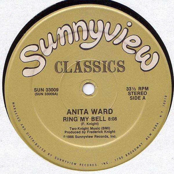 12inch Record ANITA WARD - Ring My Bell SUN33009 Sunnyview 1985 US Soul/Funk Used
12inch Record ANITA WARD - Ring My Bell SUN33009 Sunnyview 1985 US Soul/Funk Used