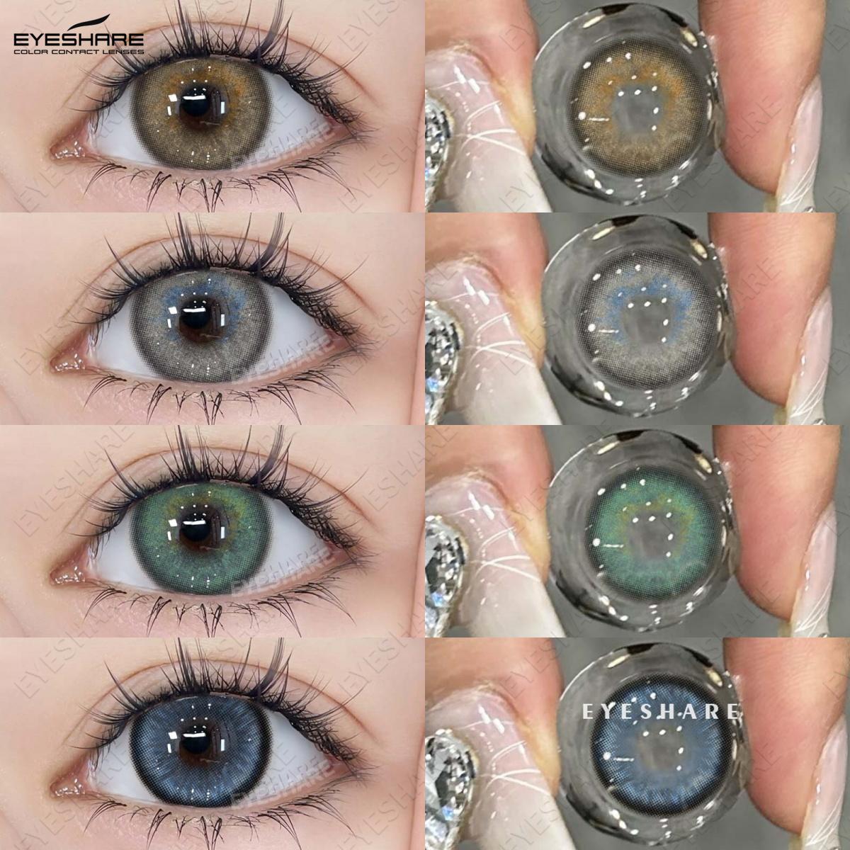 Eyeshare Цветные контактные линзы 2 шт. Коричневые простые натуральные линзы для очков Синие модные контактные линзы Зеленые классные линзы Серые линзы для очков 0
Eyeshare Цветные контактные линзы 2 шт. Коричневые простые натуральные линзы для очков Синие модные контактные линзы Зеленые классные линзы Серые линзы для очков 0