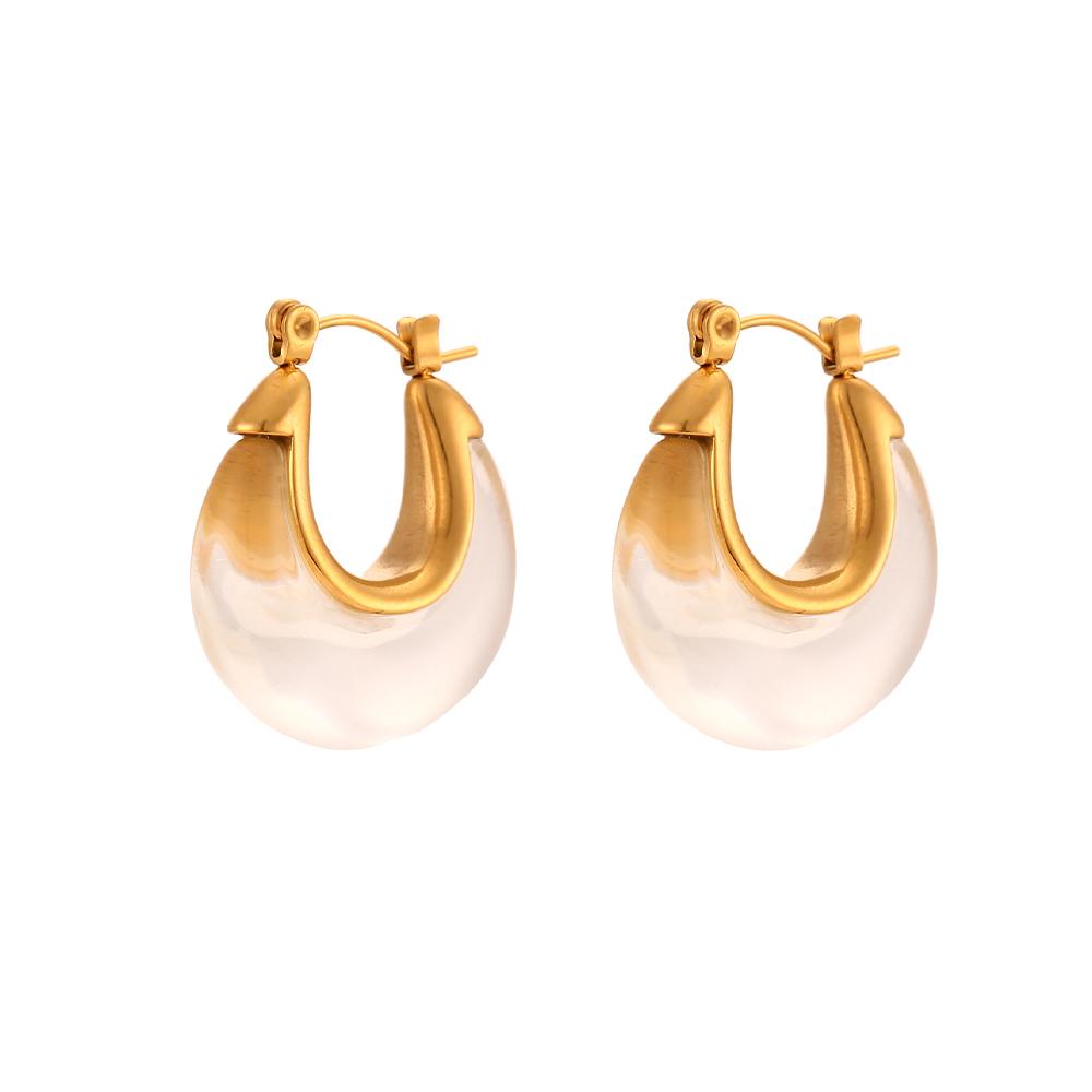 E.B.belle Multiple Colors Jewellery Acrylic White Clear Green Burgundy Small Round Fat Stainless Steel Hoop Earrings For Women чистий
E.B.belle Multiple Colors Jewellery Acrylic White Clear Green Burgundy Small Round Fat Stainless Steel Hoop Earrings For Women чистий