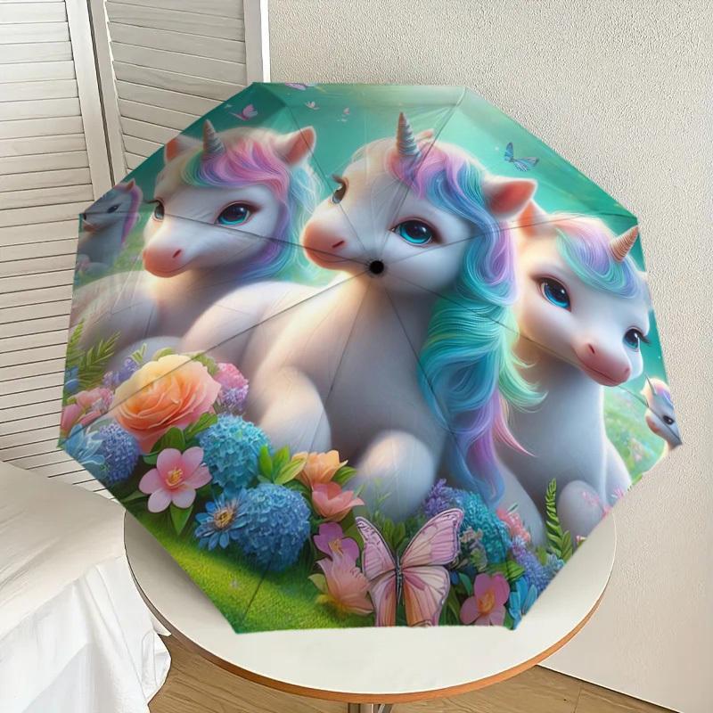 1pc Unicorn Fantasy Garden Umbrella with Plastic Handle,Suitable for All Seasons Home Travel Outdoor UmbrellaDD1417
1pc Unicorn Fantasy Garden Umbrella with Plastic Handle,Suitable for All Seasons Home Travel Outdoor UmbrellaDD1417
