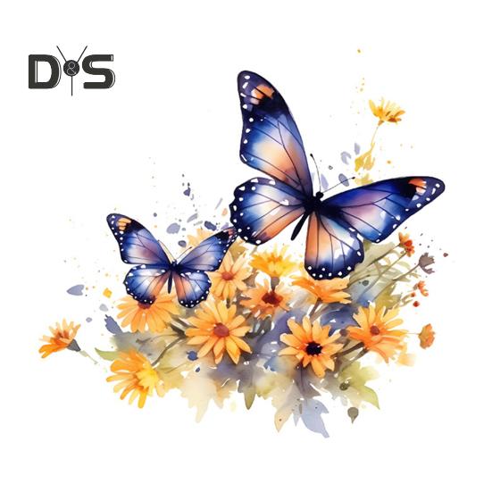 Красочные бабочки цветок наклейка на унитаз Съемная самоклеящаяся водонепроницаемая ПВХ гостиная настенная живопись цветочная ванная комната украшение крышки унитаза D