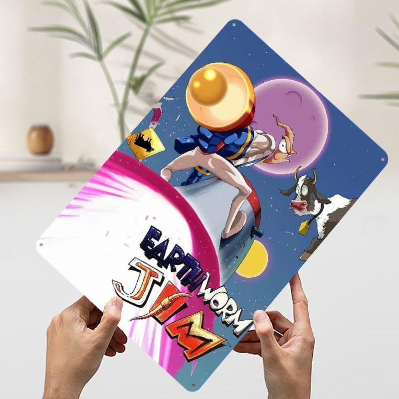 Earthworm Jim Game Art Metal Poster Customized Wall Art Retro Vintage Tinplate Signs for Bedroom Decoration Room Home Decor Men 7.9x11.8In(20x30cm)
Earthworm Jim Game Art Metal Poster Customized Wall Art Retro Vintage Tinplate Signs for Bedroom Decoration Room Home Decor Men 7.9x11.8In(20x30cm)