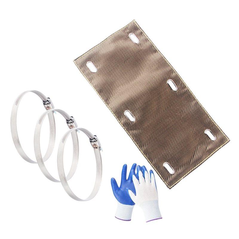 CYCLI-Exhaust Heat Shield With Stainless Steel Clamps 6 X 12 , Titanium Pipe Shield Resistant Protection Up To 1350° F And Glov
CYCLI-Exhaust Heat Shield With Stainless Steel Clamps 6 X 12 , Titanium Pipe Shield Resistant Protection Up To 1350° F And Glov